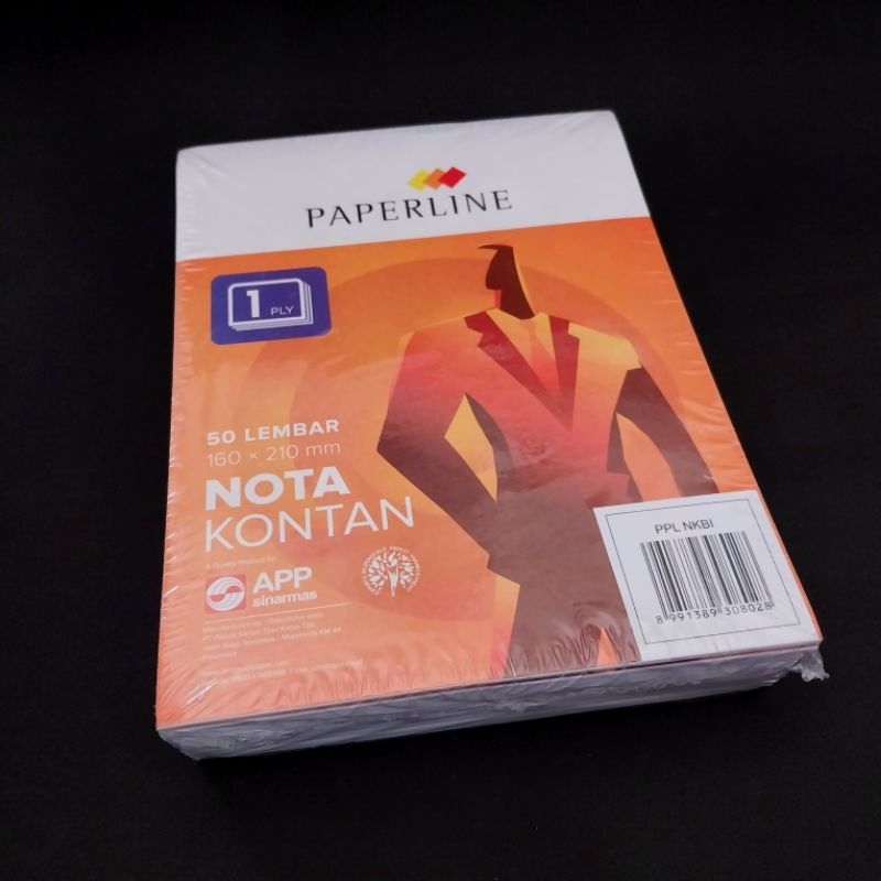 

(1 pack) Buku Nota Kontan 1 ply Paperline / Nota Besar Rangkap 1