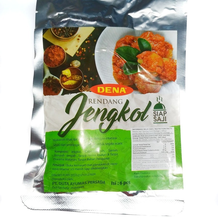 

Rendang jengkol Dena / Halal / Praktis / isi 5 Bungkus