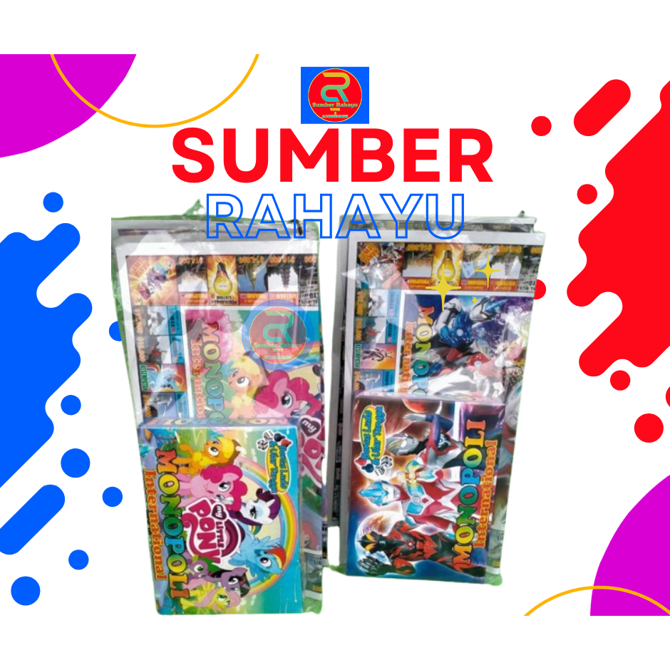 MAINAN ANAK Mainan Monopoli Karakter anak Laki2 dan Perempuan TERMURAH