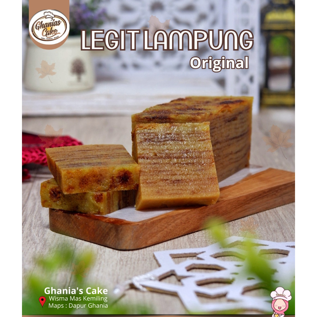 

KUE LAPIS LEGIT RASA KEJU SETENGAH LOYANG GHANIAS CAKE