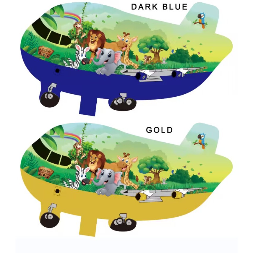 1pack PESAWAT ANIMAL (BALON GAS/FOIL/TERBANG/KARAKTER) 1pack=50pc