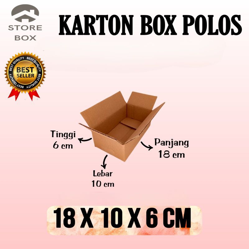 

kardus polos UK 18x10x6 kardus kecil kardus packing