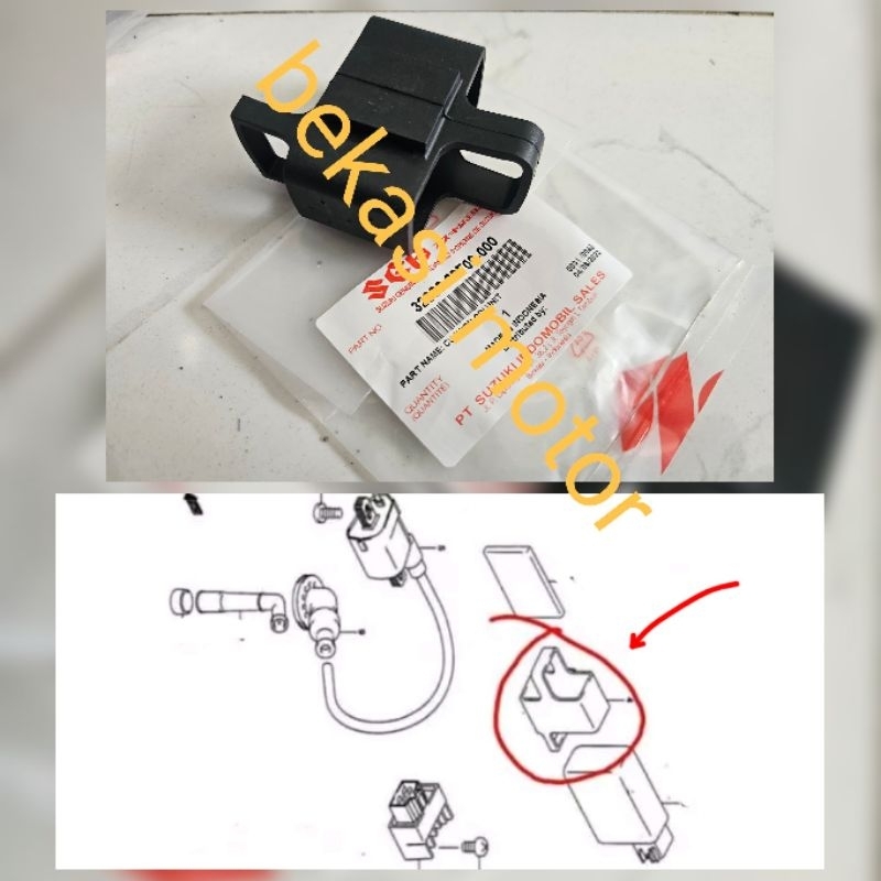 32980-28F Cushion karet cdi suzuki satria fu karbu rk cool original 2005-2014