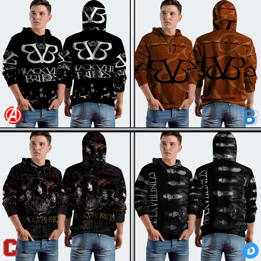 Jaket Hoodie Black Veil Brides Hoodie Jumper Fullprint Casual Pullover Hoodie Full Print New Casual 