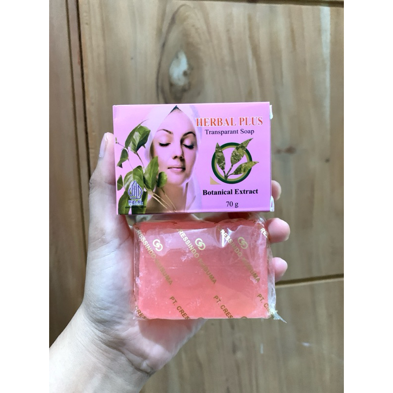 SABUN HERBAL PLUS BPOM - HERBAL PLUS TRANSPARANT SOAP