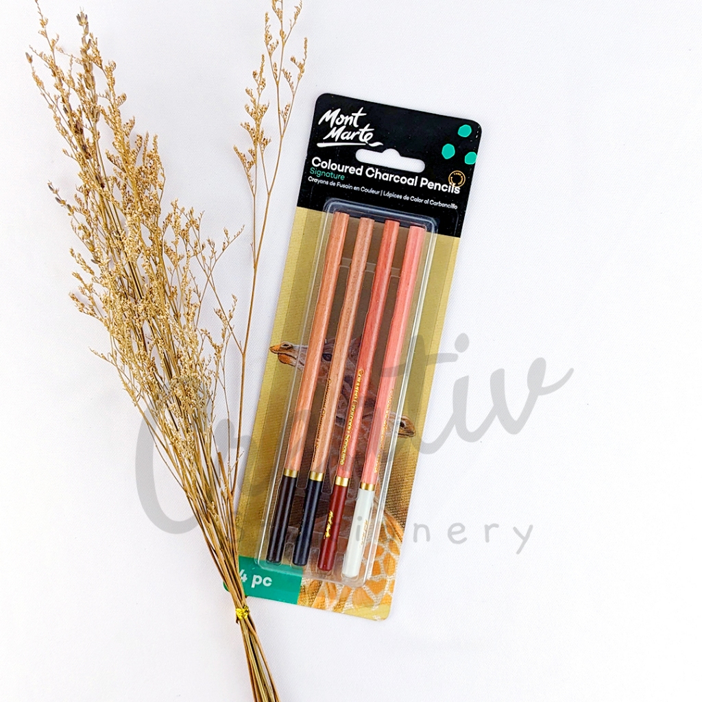 

MONT MARTE Coloured Charcoal Pencils 4 Pc Mpn0085