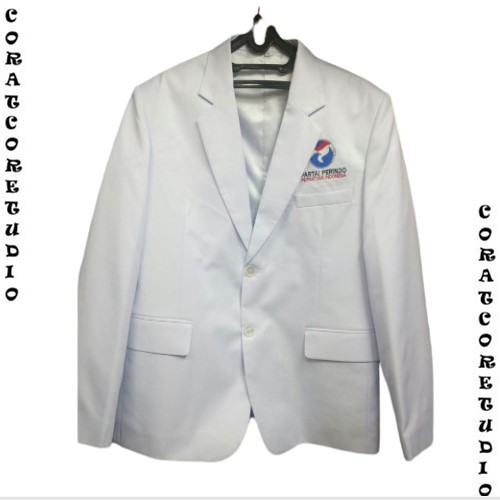 CORATCORET Blazer Cowok Jas Pria PARTAI PERINDO PERSATUAN INDONESIA PUTIH PERINDO CERAH TULANG Slim 