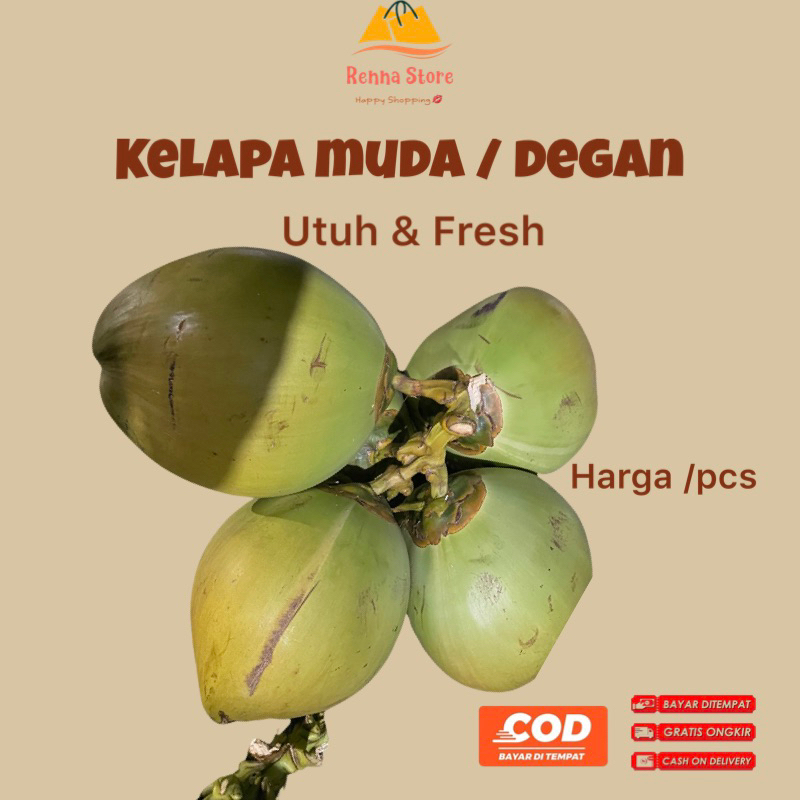 

Kelapa Muda/ Kelapa Hijau/ Air Degan Fresh - Utuh Harga per Biji