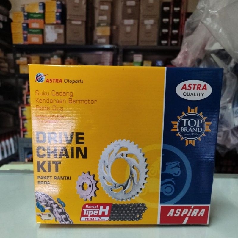 PAKET RANTAI GIR SET ASPIRA (KWW) MOTOR NEW BLADE, NEW REVO ABSOLUTE