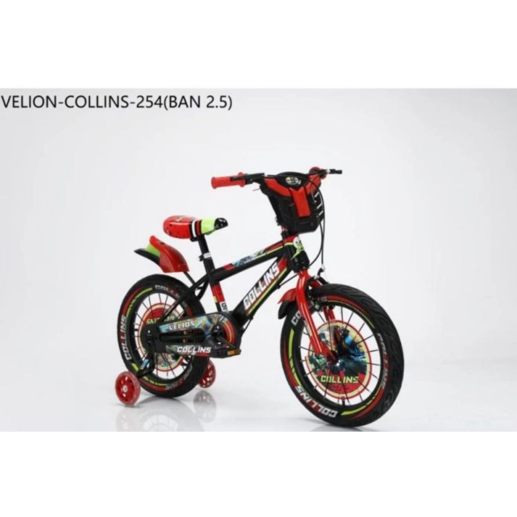 Sepeda Anak BMX 16 Merk Velion Collins Ban Jumbo 2.50 Musik Murah BDG