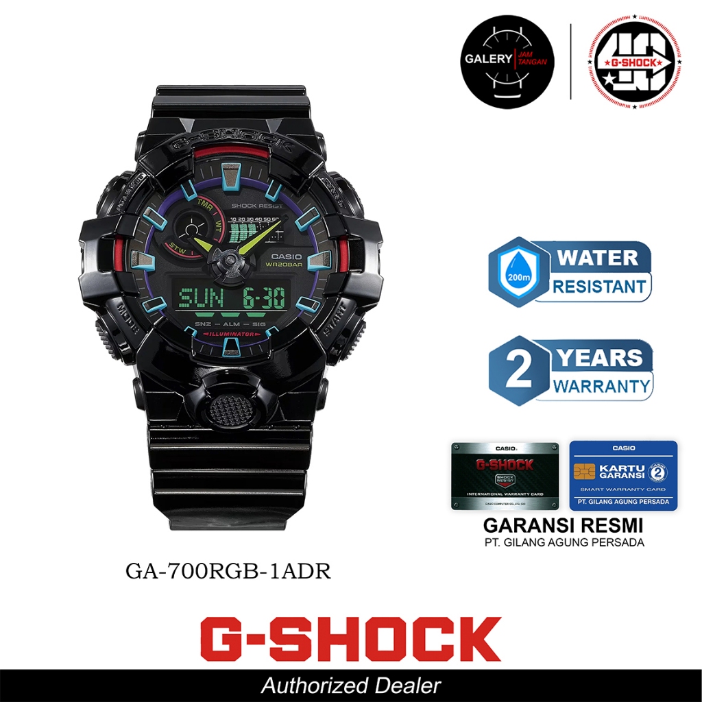 Jam Tangan G-SHOCK GA-700RGB-1ADR Original