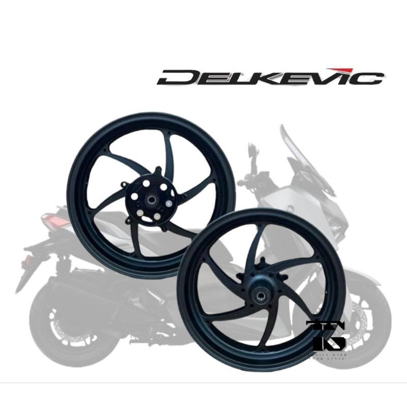 Velg Delkevic Xmax Titanium // Original By Delkevic // Single Disc Xmax // Velg Xmax Abu