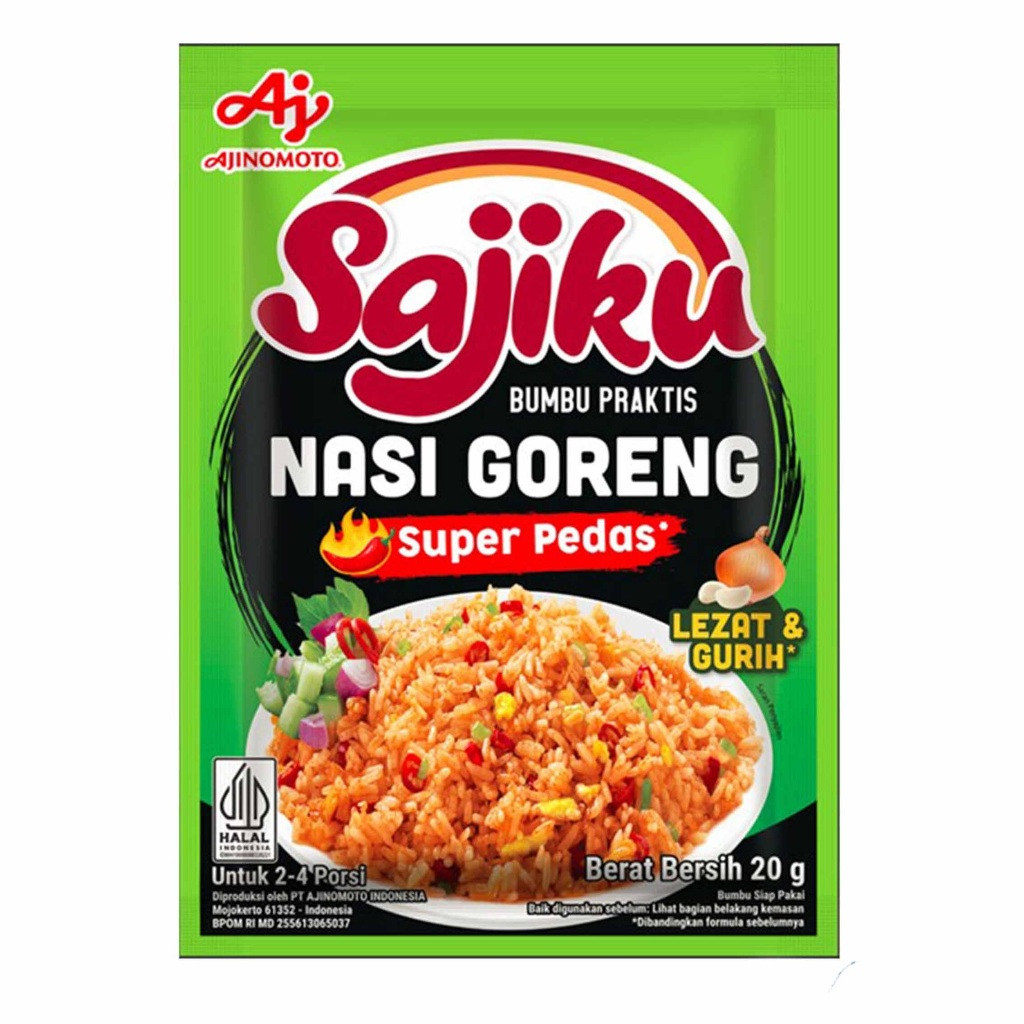 

Sajiku Tepung Bumbu Nasi Goreng Super Pedas 20 gr