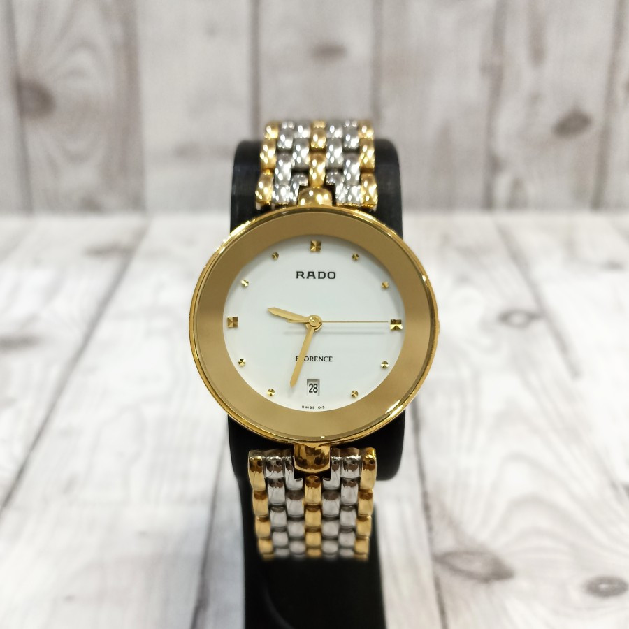 Jam Tangan Rado Florence Ceramic Two Tones Quartz Watch Wanita Perempuan Ladies Cantik Elegan Formal