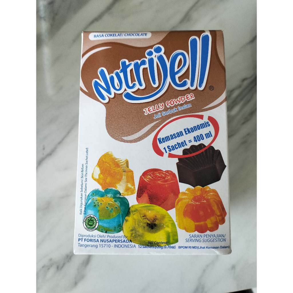 

Nutrijell - Jelly Rasa COKLAT 20gr 1 KOTAK/PAK