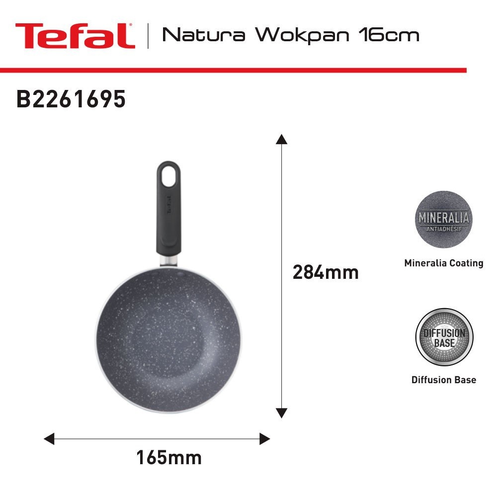 TEFAL NATURA WOKPAN 16CM B2261695