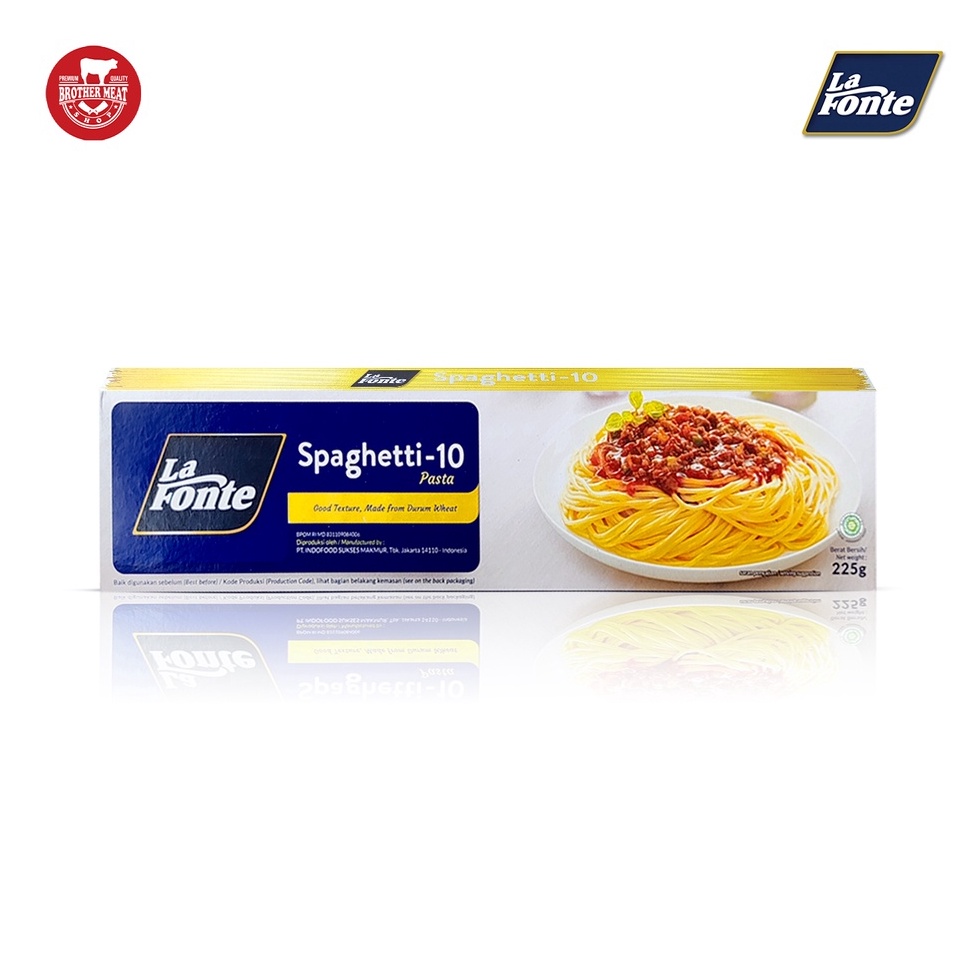 

GROSIR MURAH La Fonte Pasta Spaghetti1 225gr Halal
