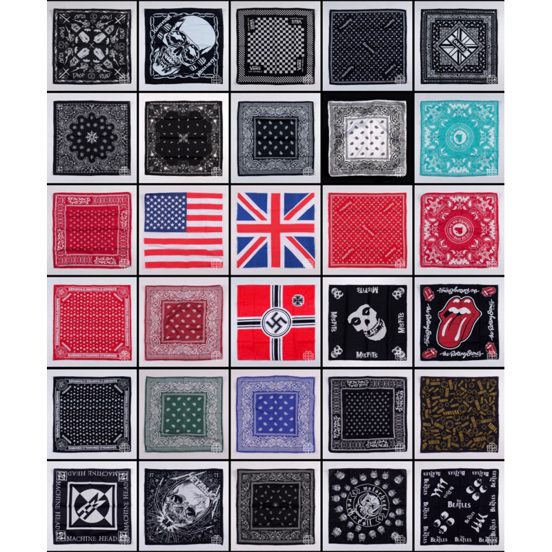 KUMPULAN SYAL IKET KEPALA / BANDANA SCRAV / MASKER MOTOR SYAL LEHER