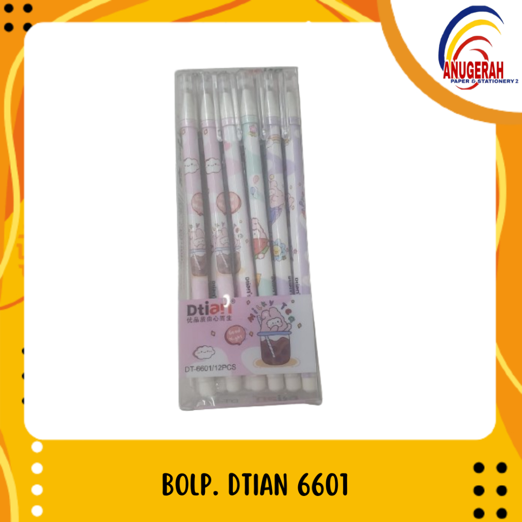 

DTIAN DT-6601 BOLP GEL HITAM ( LSN )