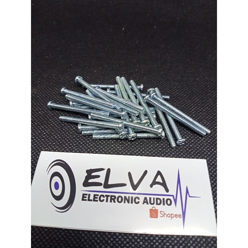 baut M3 panjang 3,5cm  (baut saja)