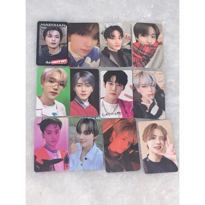 Photocard aab NCT jeno syal chirstmas mark chrismast hechan ayyo tc black jaemin doyoung ccomaz renj