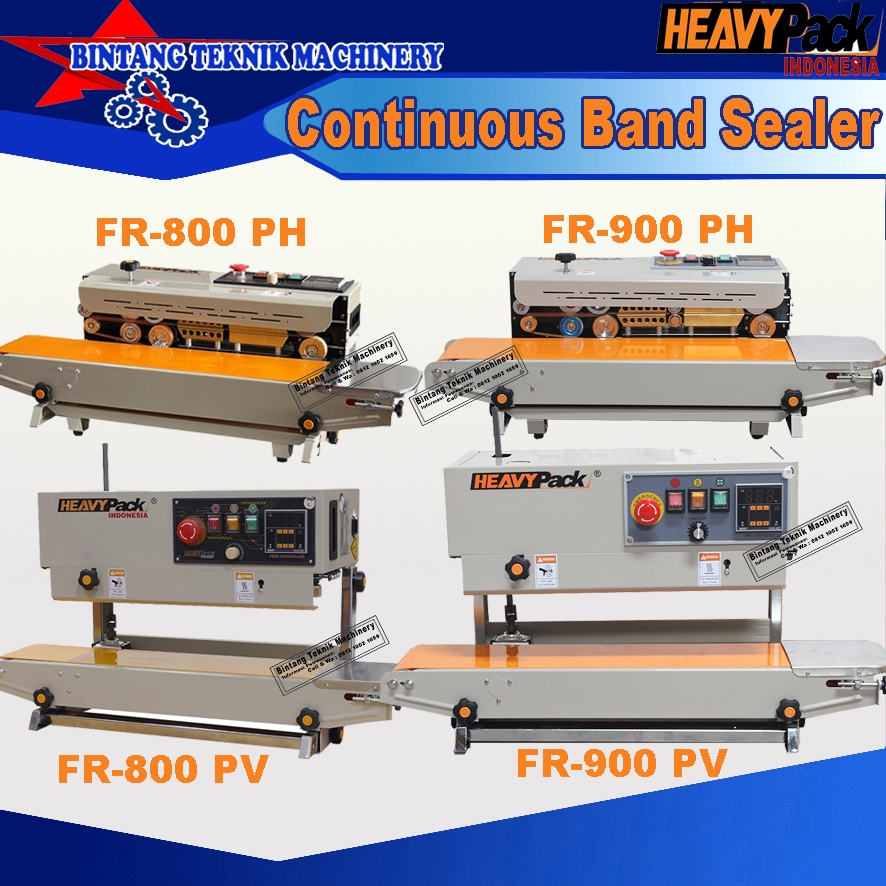 Continuous Band Sealer Mesin Sealer Kemasan Plastik Kemasan Alumunium Foil Kemasan Standing Pouch