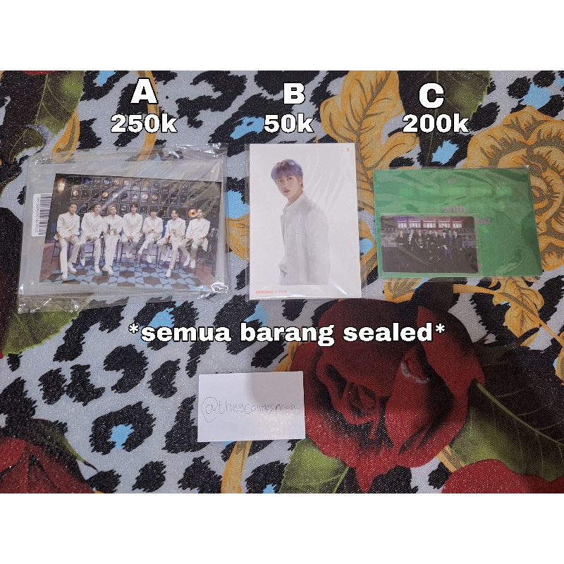 gift BTS Memories photobook + poscard BTS