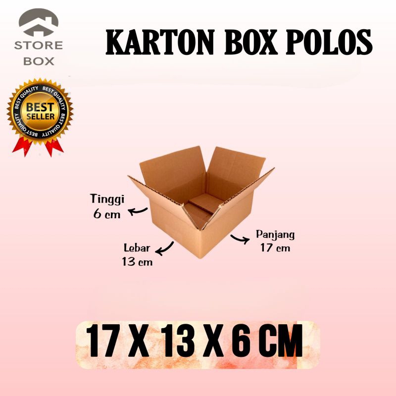 

kardus polos UK 17x13x6 kardus kecil kardus packing
