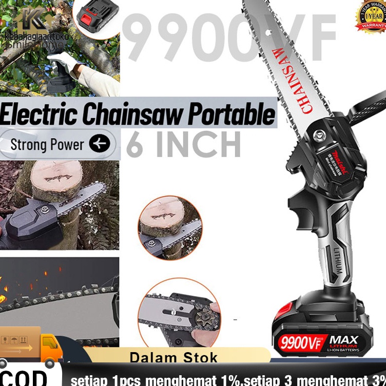 Harga Murah DSq chainsaw 6 inch chainsaw cordless chainsaw 99VF chainsaw chainsaw chainless chainsaw