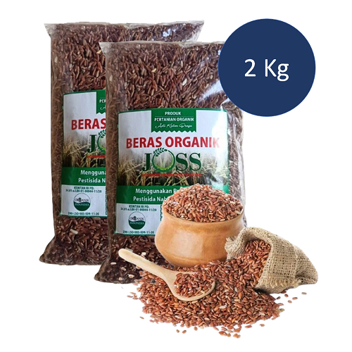 

PROMO!! Beras Merah Organik - Joss - 2 Kg