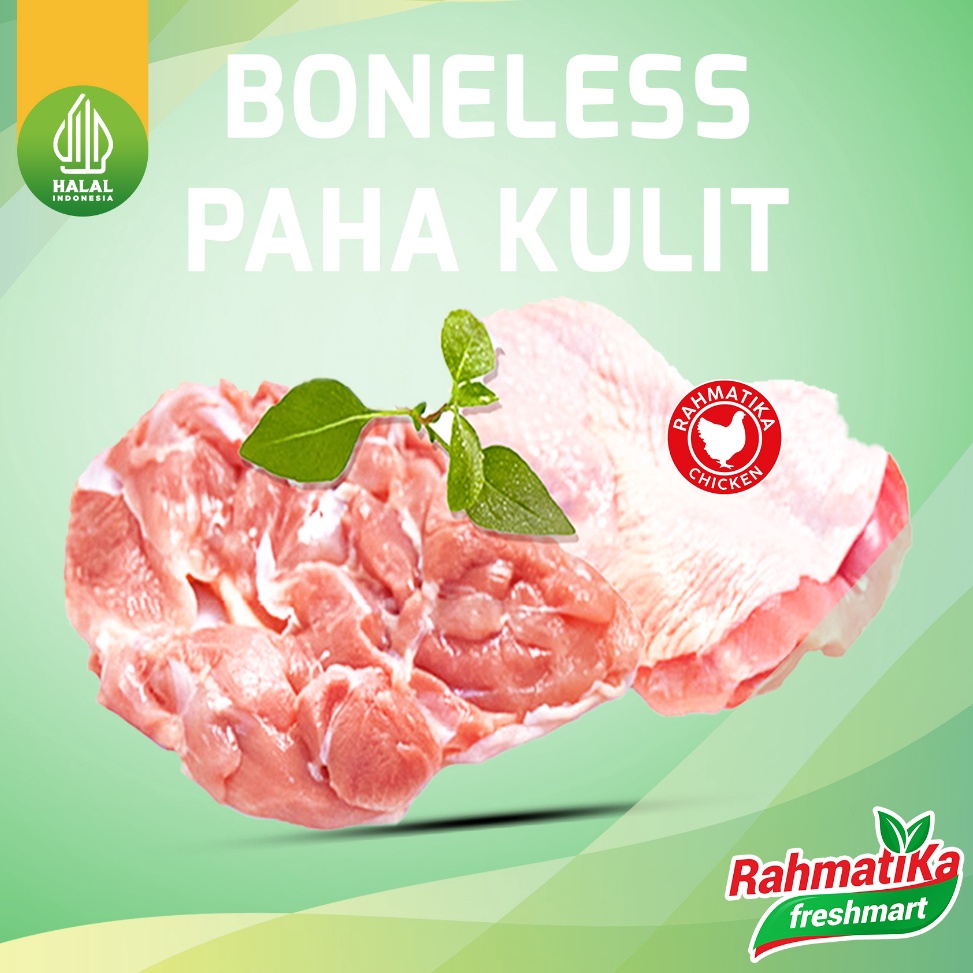 

GROSIR Boneless Paha Kulit Segar Fillet Paha Kulit Fresh 1 kg Ayam Segar