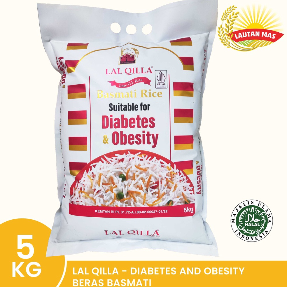 

COD TERMURAH Lal Qilla Diabetes Beras Basmati 5KG