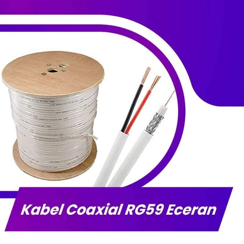 Kabel Coaxial Rg59+Power, Kabel CCTV