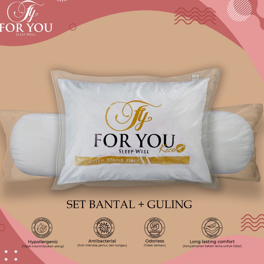 DISKON Bantal Guling Dewasa 1 Set Bantal Dan Guling 1 Set Dewasa Bantal Set Guling Bantal Guling Sil