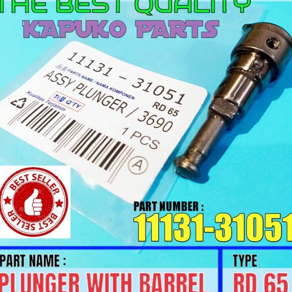 Terbatas RD 65 PLUNGER WITH BARREL KUBOTA 65PK u Kualitas Premium Ready