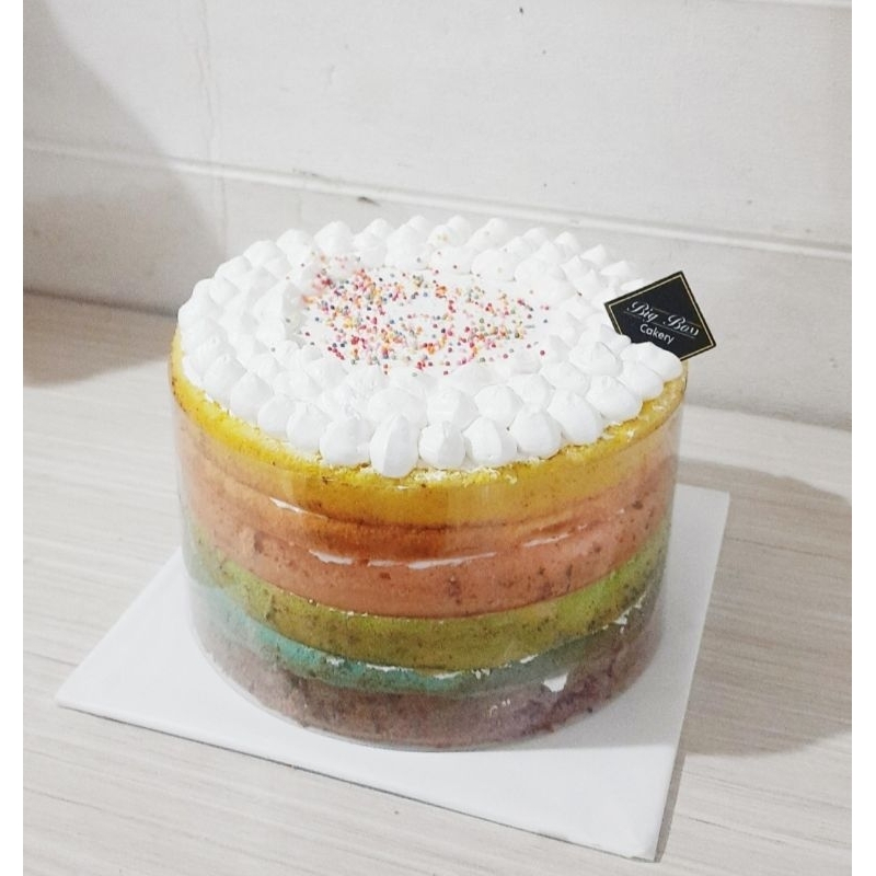 

KUE TART PELANGI ULTAH BIRTHDAY VANILLA CAKE RAINBOW