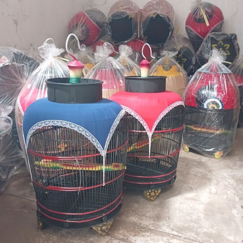 SANGKAR PERKUTUT KAIN JEMUR