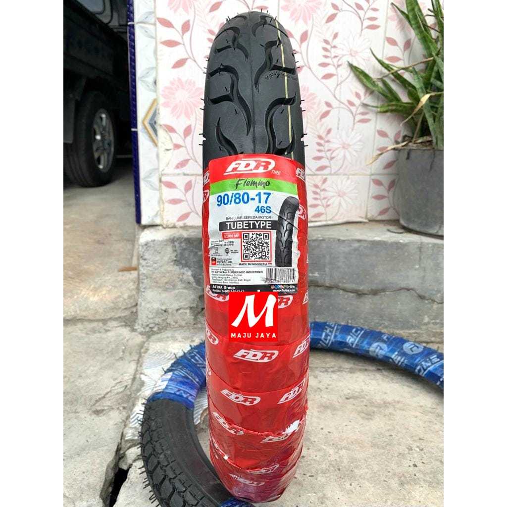Ban Motor Fdr Flemmo 90/80-17 Ban Motor Ring 17 TupeType/Bukan Tubeless ban ring 17 ban luar 90/80-1
