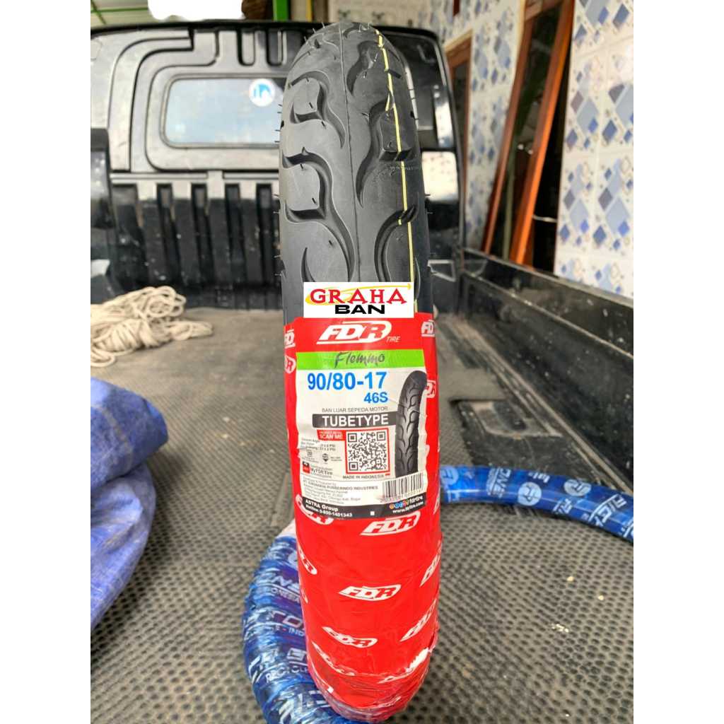 Ban Motor Fdr Flemmo 90/80-17 Ban Motor Ring 17 TupeType/Bukan Tubeless ban ring 17 ban jupiter ban 