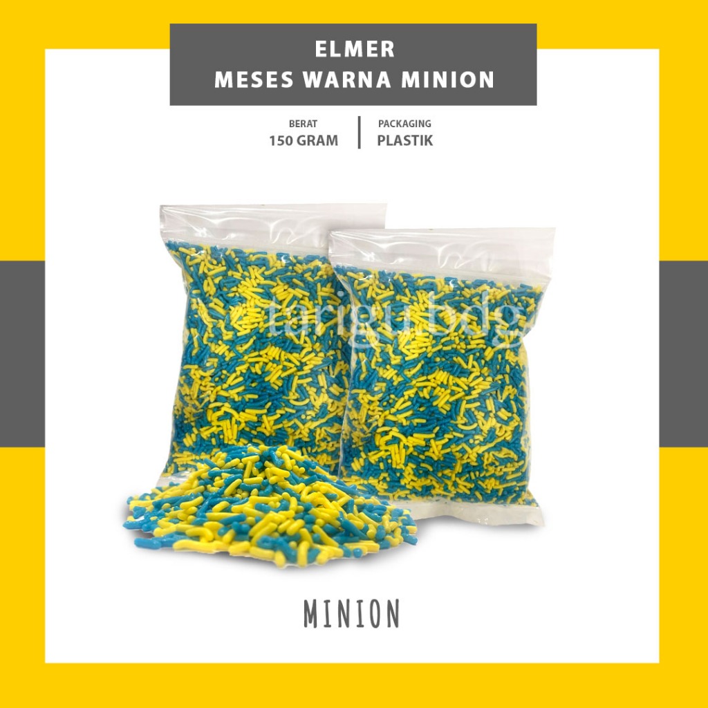 

MINION MESES ELMER 150GR - MISES WARNA WARNI - CHOCOLATE RICE SPRINKLES - MEISES COKELAT WARNA WARNI