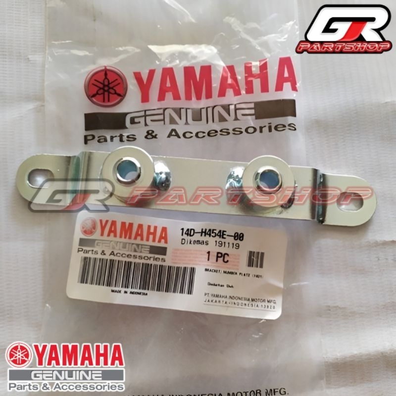 DUDUKAN PLAT NOMOR DEPAN MIO SOUL 14D ORI YGP ORIGINAL YAMAHA BESI BREKET PLAT NOPOL POLISI