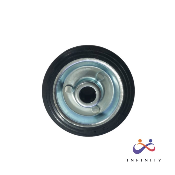 Infinity Roda Ban Troli Trolley Karet Hitam 3 Inch 7cm Roda Etalase Meja Gerobak Wheel Only Roda Onl
