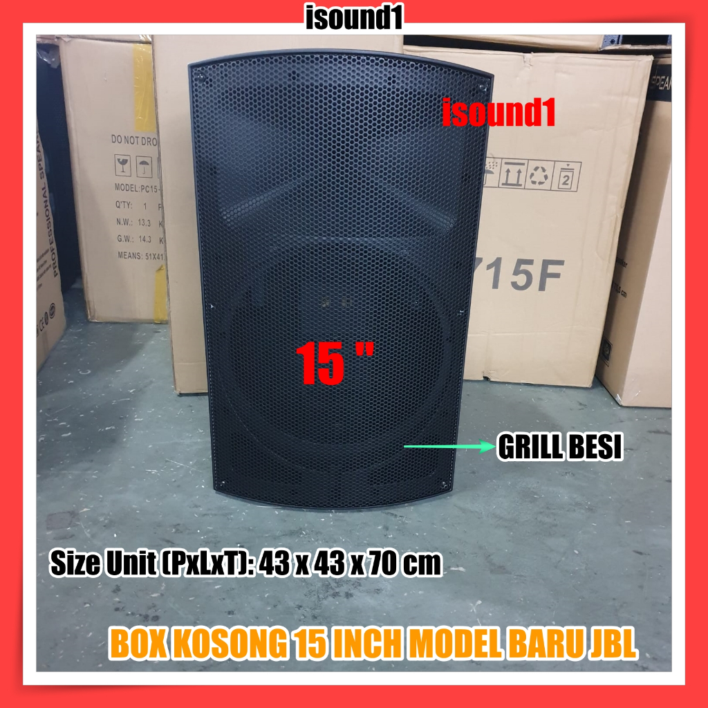 BOX SPEAKER FIBER PLASTIK 15 INCH MODEL JBL BARU 15IN BOK KOSONG
