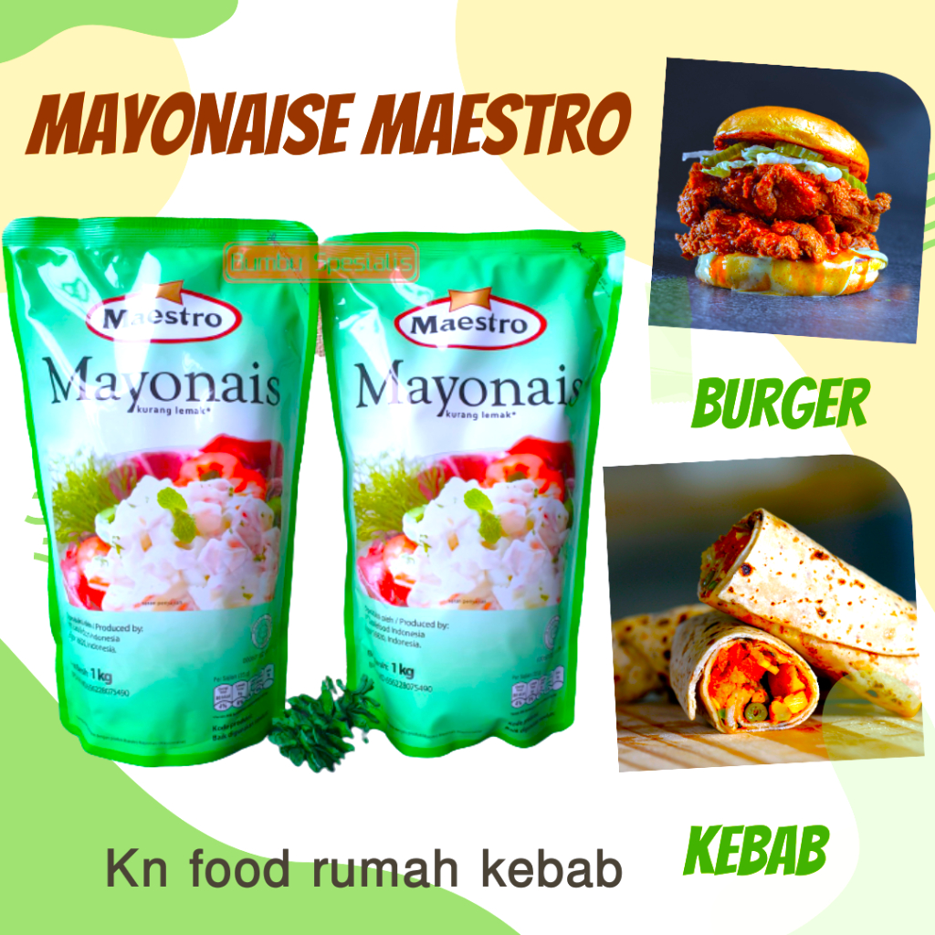 

1 Dus Maestro Mayonaise 1Kg Pouch -10 Kg Maestro