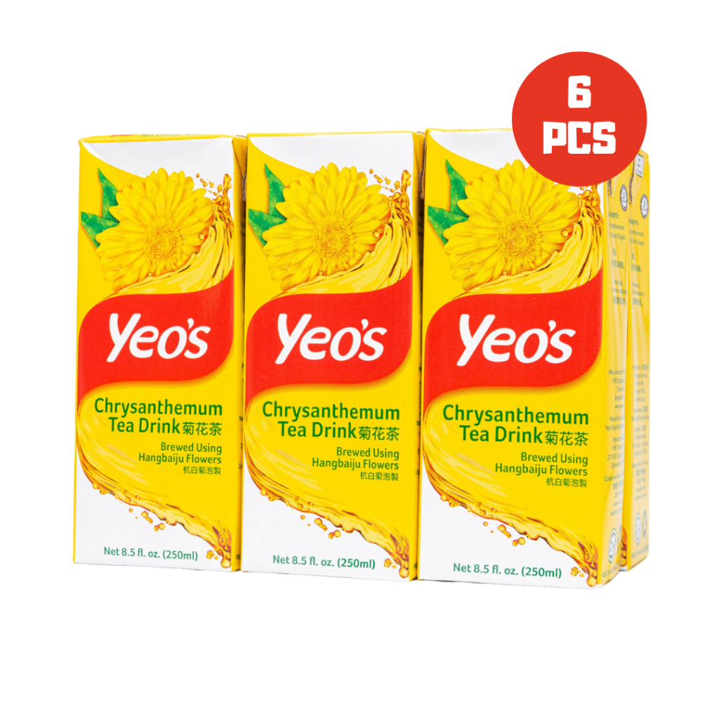 

YEO'S TEH BUNGA 6 X 250 ML YEOS CHRYSANTHEMUM MINUMAN RASA KRISANTEMUM