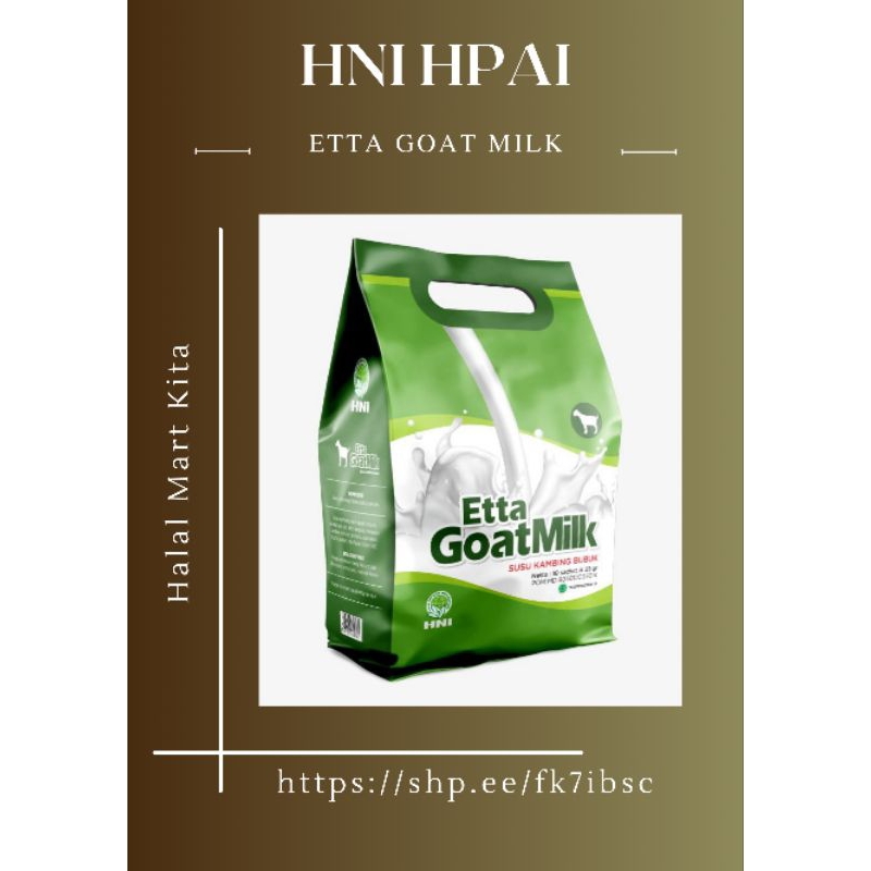 

SUSU ETTA GOAT MILK SUSU KAMBING SEHAT PENGGEMUK BADAN MENAMBAH NAFSU MAKAN SUSU BABY SUSU ANAK SUSU ORANG DEWASA SUSU ORANG TUA SUSU BUBUK SUSU KAMBING