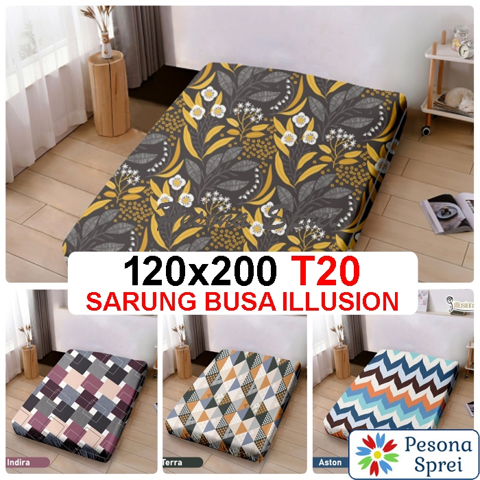 COVER BUSA 120x200x20 / SARUNG BUSA RESLETING 120x200x20 ILLUSION