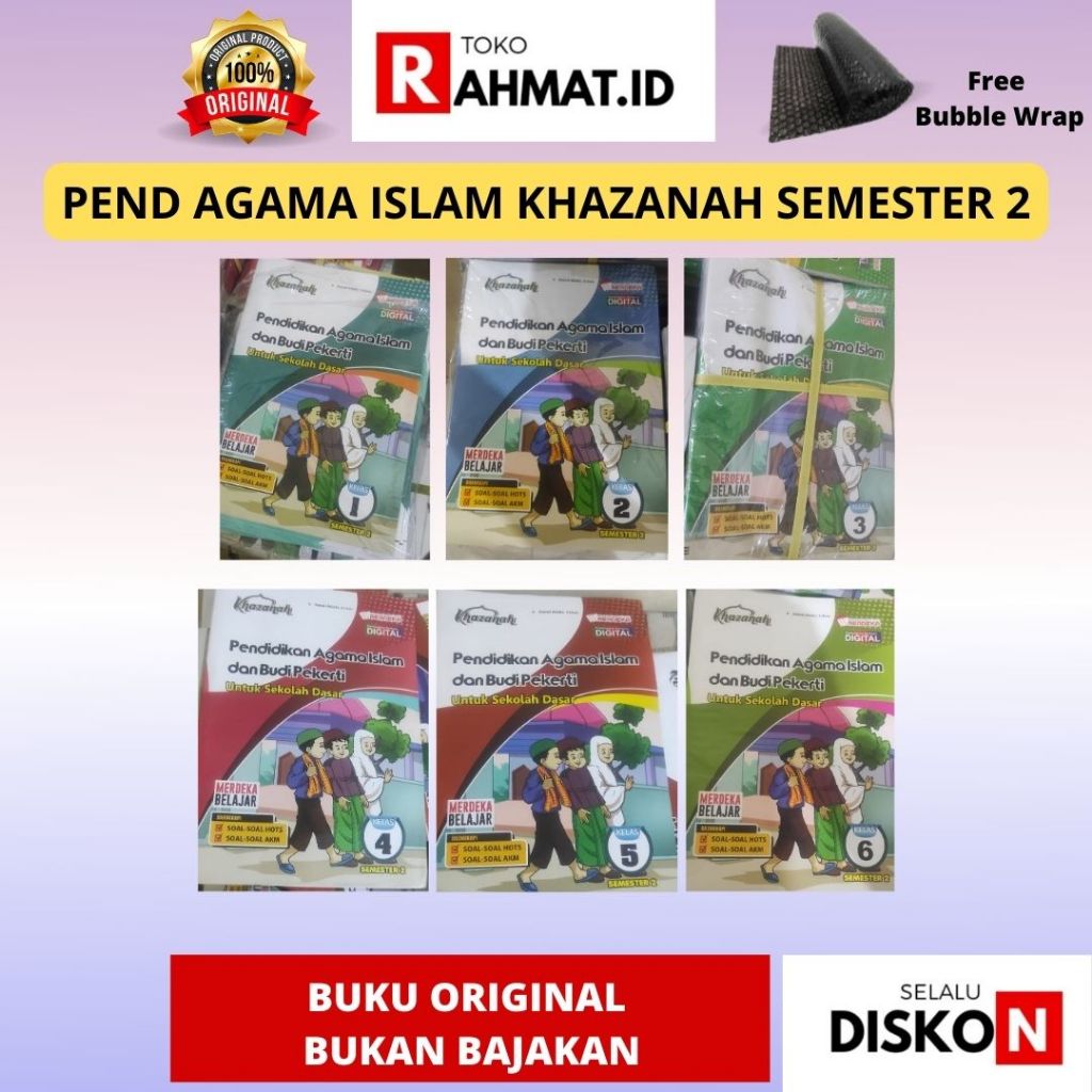 PENDIDIKAN AGAMA ISLAM DAN BUDI PEKERTI - KHAZANAH KELAS 1 2 3 4 5 6 PENERBIT BINTANG KHAZANAH / PAI