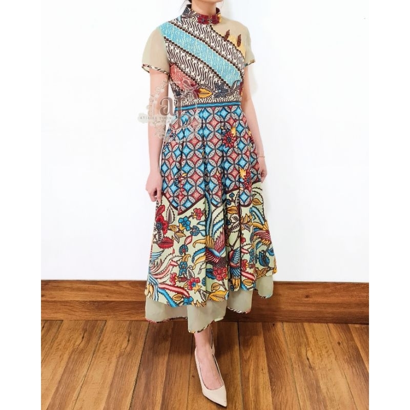 Cheongsam dress BATIK 3D variasi organza | Dress pesta, imlek, sangjit, by atelier.yoon