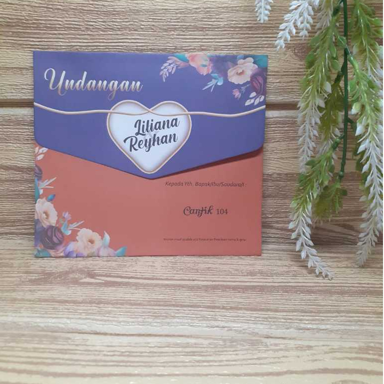 Blangko Undangan Cantik 104 Murah